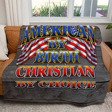 Load image into Gallery viewer, 50&quot; x 60&quot; American By Birth Plush Minky Blanket
