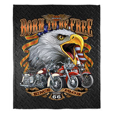Load image into Gallery viewer, 50&quot; x 60&quot; Born to be Free Plush Minky Blanket

