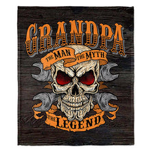 Load image into Gallery viewer, 50&quot; x 60&quot; Grandpa Plush Minky Blanket
