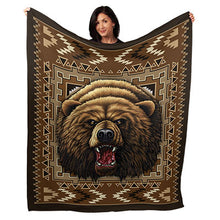 Load image into Gallery viewer, 50&quot; x 60&quot; Bear Plush Minky Blanket
