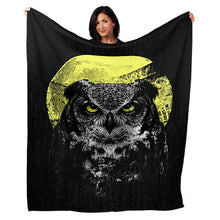 Load image into Gallery viewer, 50&quot; x 60&quot; Night Owl Plush Minky Blanket

