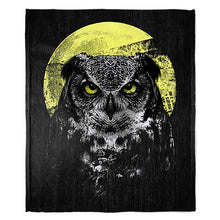 Load image into Gallery viewer, 50&quot; x 60&quot; Night Owl Plush Minky Blanket
