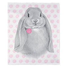 Load image into Gallery viewer, 50&quot; x 60&quot; Lop Ear Bunny Plush Minky Blanket
