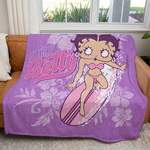 Load image into Gallery viewer, 50&quot; x 60&quot; Surf Betty Plush Minky Blanket

