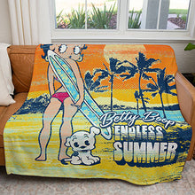 Load image into Gallery viewer, 50&quot; x 60&quot; Betty Endless Summer Plush Minky Blanket
