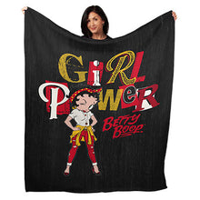 Load image into Gallery viewer, 50&quot; x 60&quot; Girl Power Betty Plush Minky Blanket
