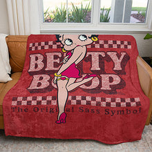 Load image into Gallery viewer, 50&quot; x 60&quot; Betty Boop Original Sass Plush Minky Blanket
