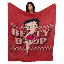 Load image into Gallery viewer, 50&quot; x 60&quot; Betty Boop Original Sass Plush Minky Blanket
