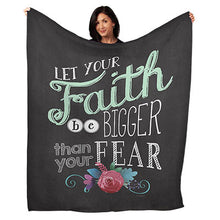 Load image into Gallery viewer, 50&quot; x 60&quot; Faith Plush Minky Blanket
