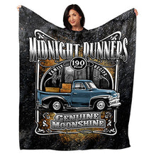 Load image into Gallery viewer, 50&quot; x 60&quot; Midnight Runners Plush Minky Blanket
