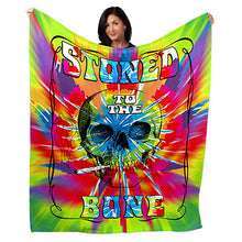 Load image into Gallery viewer, 50&quot; x 60&quot; Stoned to the Bone Plush Minky Blanket
