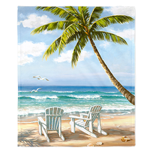Load image into Gallery viewer, 50&quot; x 60&quot; Hidden Beach Plush Minky Blanket

