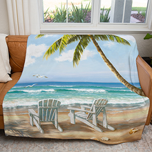 Load image into Gallery viewer, 50&quot; x 60&quot; Hidden Beach Plush Minky Blanket
