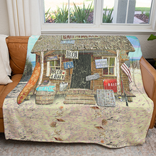 Load image into Gallery viewer, 50&quot; x 60&quot; Beach Bar Plush Minky Blanket
