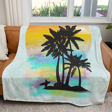 Load image into Gallery viewer, 50&quot; x 60&quot; Color of Summer Plush Minky Blanket
