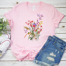Load image into Gallery viewer, Floral Spring T-shirt, Spring Flowers Tee
