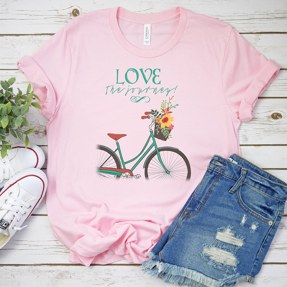 Bicycle T-shirt, Love The Journey Tee