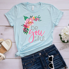 Load image into Gallery viewer, Inspirational T-shirt, Be You TIFUL Tee
