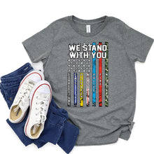 Load image into Gallery viewer, American Pride T-shirt, American Flag Tee, We Stand With You
