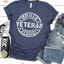 Load image into Gallery viewer, Veterans T-shirt, DD214 Veteran Tee
