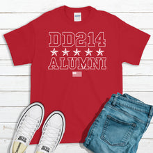 Load image into Gallery viewer, Veterans T-shirt, DD214 Alumni Stars Tee
