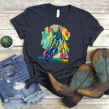 Load image into Gallery viewer, Horses T-Shirt, Rainbow Horse Tee

