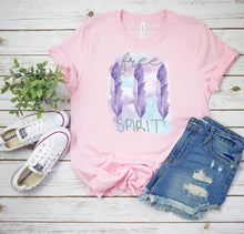 Load image into Gallery viewer, Feather T-Shirt, Free Spirit Feather Tee
