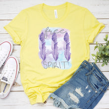 Load image into Gallery viewer, Feather T-Shirt, Free Spirit Feather Tee
