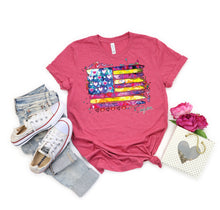 Load image into Gallery viewer, American Flag T-Shirt, Colorful Flag Tee
