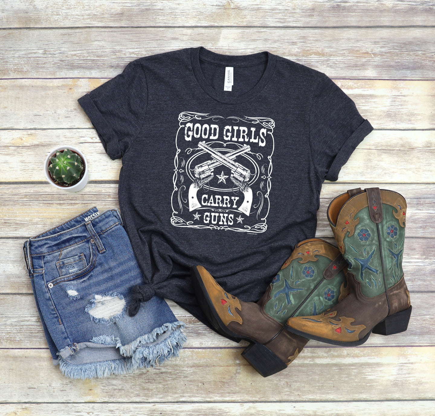 2nd Amendment T-Shirt, Good Girls Carry Guns Tee
