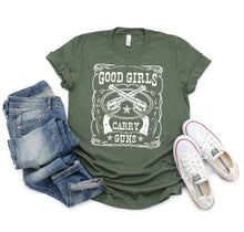 Load image into Gallery viewer, 2nd Amendment T-Shirt, Good Girls Carry Guns Tee
