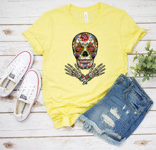 Load image into Gallery viewer, Day of The Dead T-Shirt, Sugar Skull Tee
