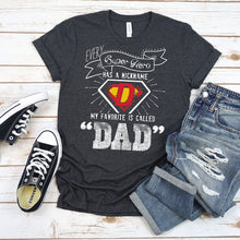 Load image into Gallery viewer, Fathers Day T-Shirt, Super Dad Tee
