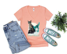Load image into Gallery viewer, Cat T-Shirt,  Purrmaid Tee
