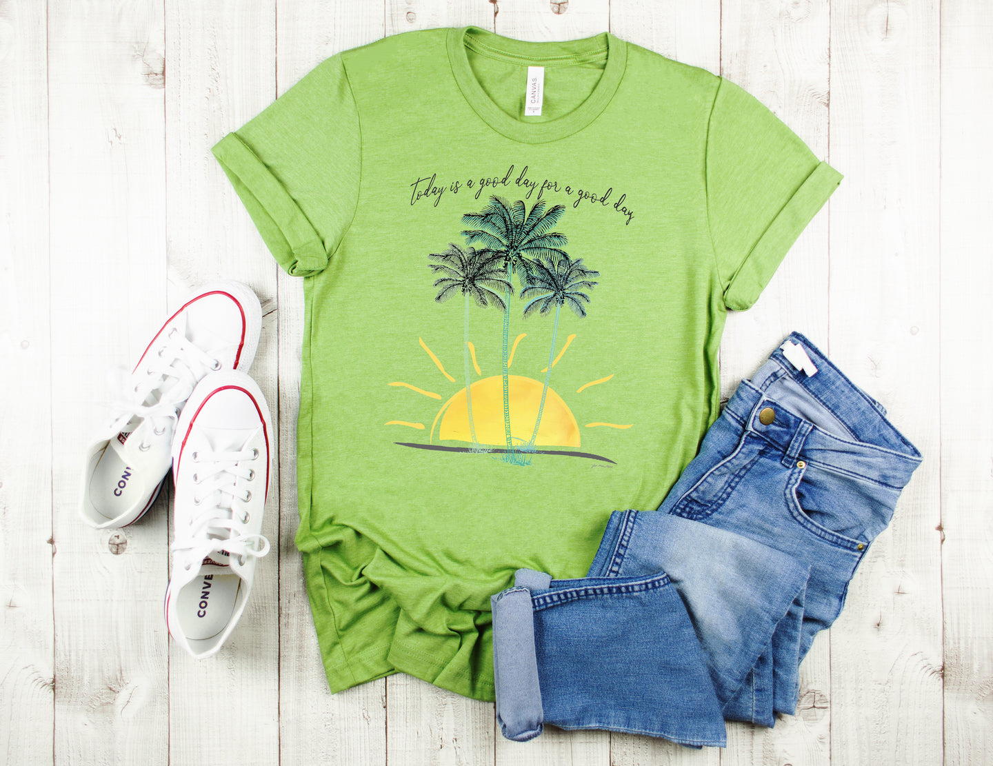 Inspirational T-Shirt, Good Day Palms Tee