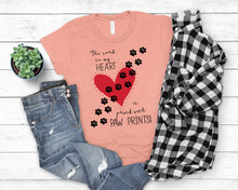 Load image into Gallery viewer, Pets T-Shirt, Paw Prints Tee
