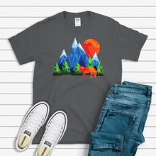 Load image into Gallery viewer, Nature T-Shirt, Geometric Wolf Tee
