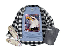 Load image into Gallery viewer, American Pride T-shirt, God Bless America Eagle Tee
