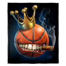 Load image into Gallery viewer, King Of BasketBall 50&quot; x 60&quot; Fleece Blanket
