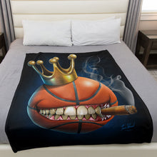 Load image into Gallery viewer, King Of BasketBall 50&quot; x 60&quot; Fleece Blanket
