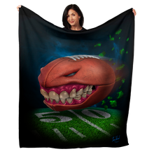 Load image into Gallery viewer, Monster Football 50&quot; x 60&quot; Fleece Blanket
