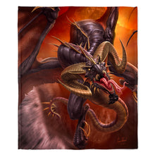 Load image into Gallery viewer, Dragon Raid 50&quot; x 60&quot; Fleece Blanket
