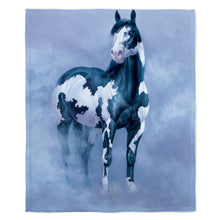 Load image into Gallery viewer, Black Overo 50&quot; x 60&quot; Fleece Blanket

