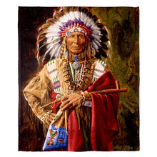 Load image into Gallery viewer, Chief of the Rosebud 50&quot; x 60&quot; Fleece Blanket
