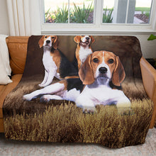 Load image into Gallery viewer, Beagle 50&quot; x 60&quot; Fleece Blanket
