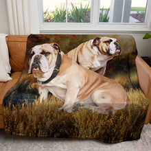 Load image into Gallery viewer, Bulldog 50&quot; x 60&quot; Fleece Blanket

