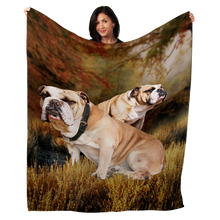 Load image into Gallery viewer, Bulldog 50&quot; x 60&quot; Fleece Blanket
