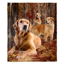 Load image into Gallery viewer, Golden Retriever 50&quot; x 60&quot; Fleece Blanket
