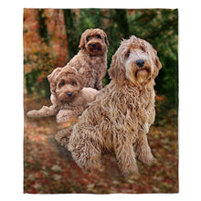 Load image into Gallery viewer, Labradoodle 50&quot; x 60&quot; Fleece Blanket
