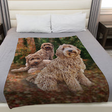 Load image into Gallery viewer, Labradoodle 50&quot; x 60&quot; Fleece Blanket
